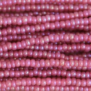 Waxy Old Rose Tint AB Czech Seed Bead