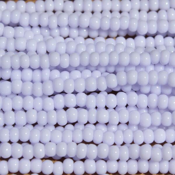 Opaque Pastel TRUE Lavender Czech Seed Bead