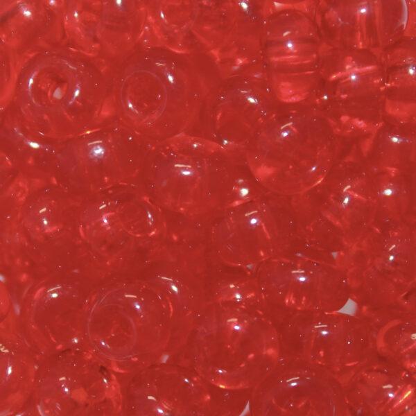 2/0 Czech Seed Bead, Transparent Light Ruby