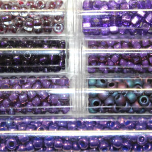 6/0 Vibrant Plum Japanese Seed Bead Mini Pack