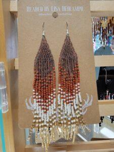 BRICK STITCH & FRINGE EARRINGS