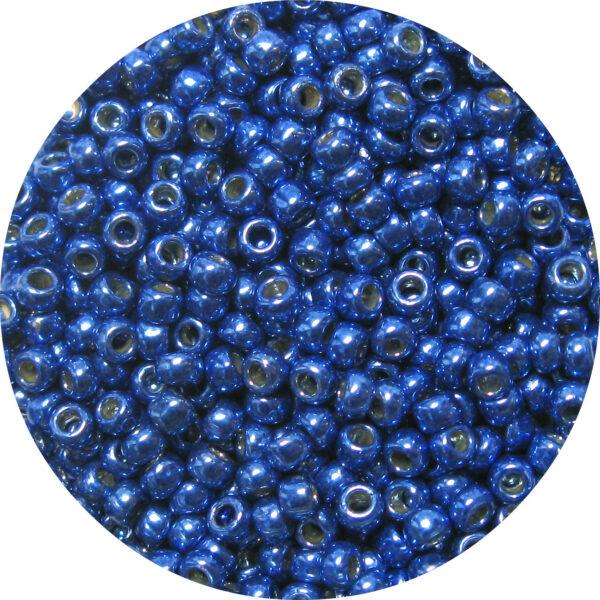 Japanese Seed Bead, PermaFinish Metallic Royal Blue