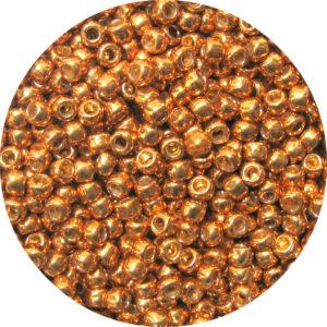 Japanese Seed Bead, PermaFinish Metallic Antique Gold