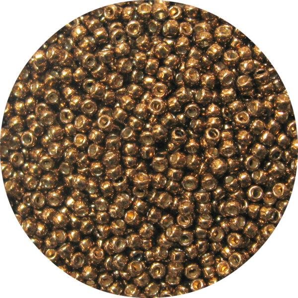 11/0 Japanese Seed Bead, PermaFinish Metallic Antique Bronze**