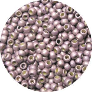 Japanese Seed Bead, PermaFinish Frosted Metallic Lilac