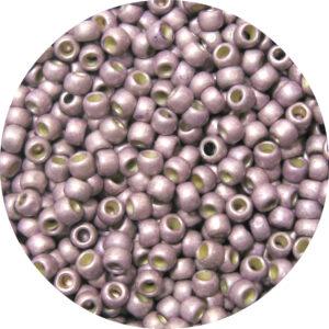 Japanese Seed Bead, PermaFinish Frosted Metallic Lilac