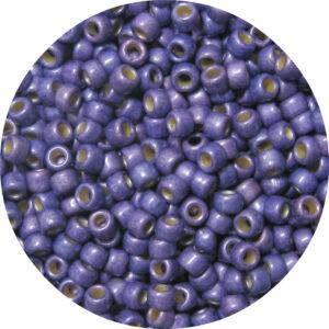 Japanese Seed Bead, PermaFinish Frosted Metallic Royal Purple