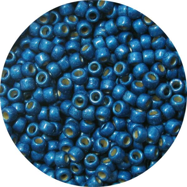 Japanese Seed Bead, PermaFinish Frosted Metallic Capri Blue