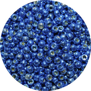 Japanese Seed Bead, PermaFinish Metallic Denim Blue