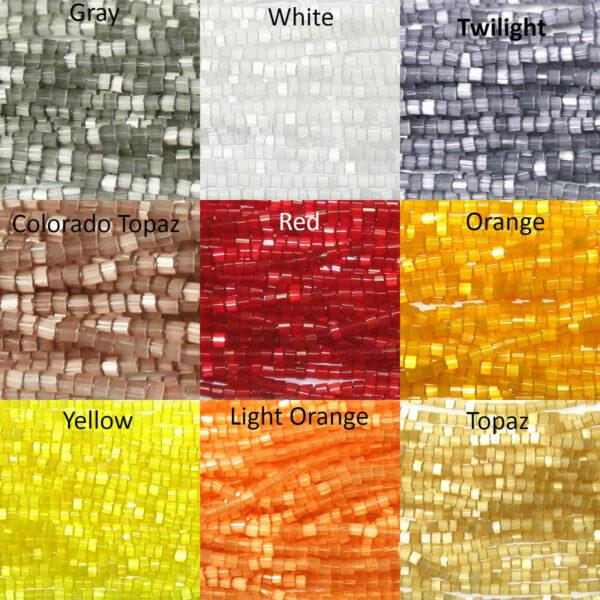 11/0 Czech Satin Two Cut Variety Pack, 21 Hanks in 21 Colors, 20% Off - Image 2