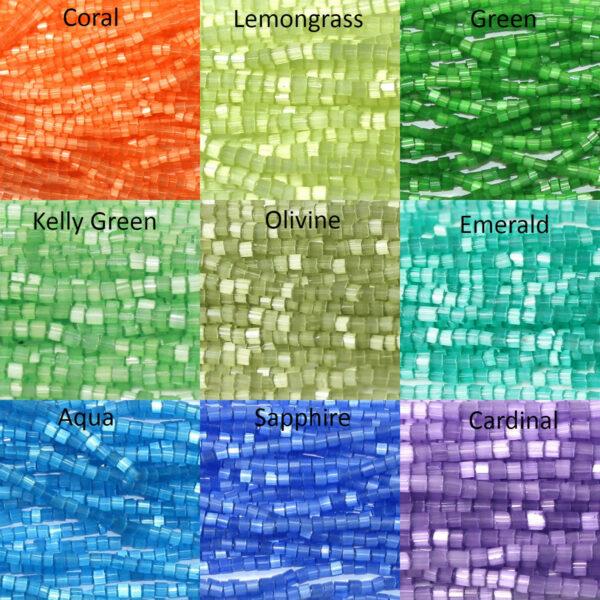 11/0 Czech Satin Two Cut Variety Pack, 21 Hanks in 21 Colors, 20% Off - Image 3