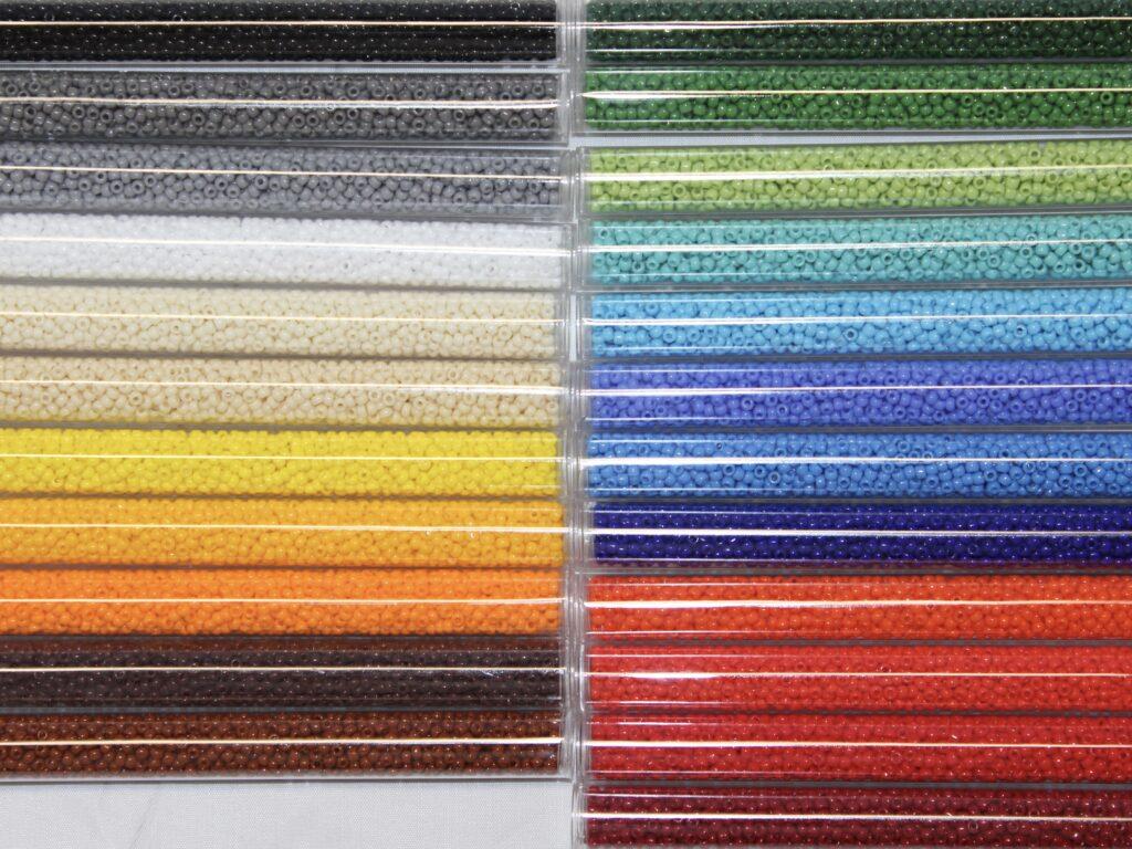 8/0 Japanese Seed Bead Opaque Variety Pack, 23 Colors Garden of Beadin'