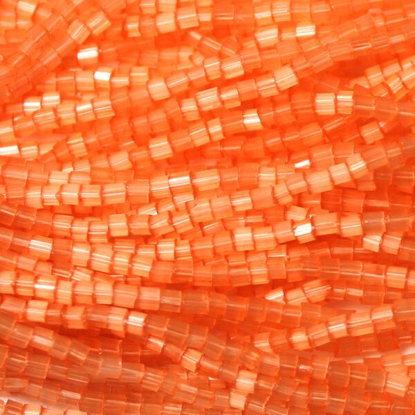 Czech Satin 2 Cut Coral