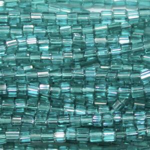 2 Cut Transparent Green Aqua Luster