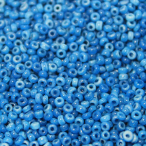 Vintage 11/0 Czech Seed Bead Old World Greasy Light Denim
