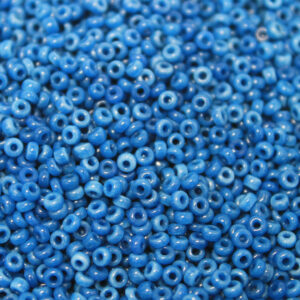 Vintage 11/0 Czech Seed Bead Old World Greasy Denim