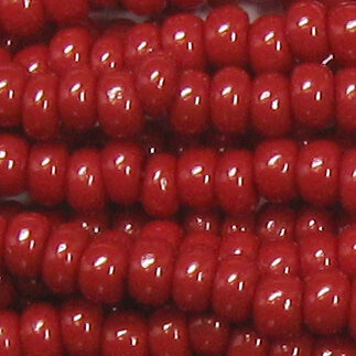 1/0 Czech Glass Seed Bead Opaque Maroon