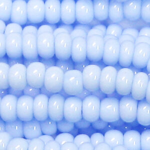 1/0 Czech Glass Seed Bead Opaque Powder Blue