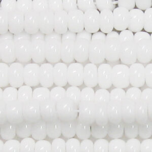 1/0 Czech Glass Seed Bead Opaque White