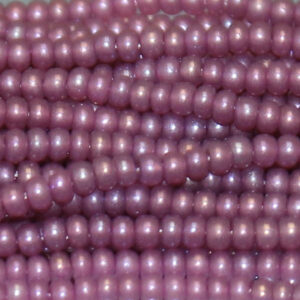 11/0 Czech Plum Opal AB Tint Seed Bead