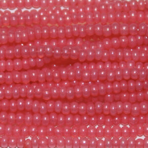 11/0 Czech Pink Opal Luster Tint Seed Bead