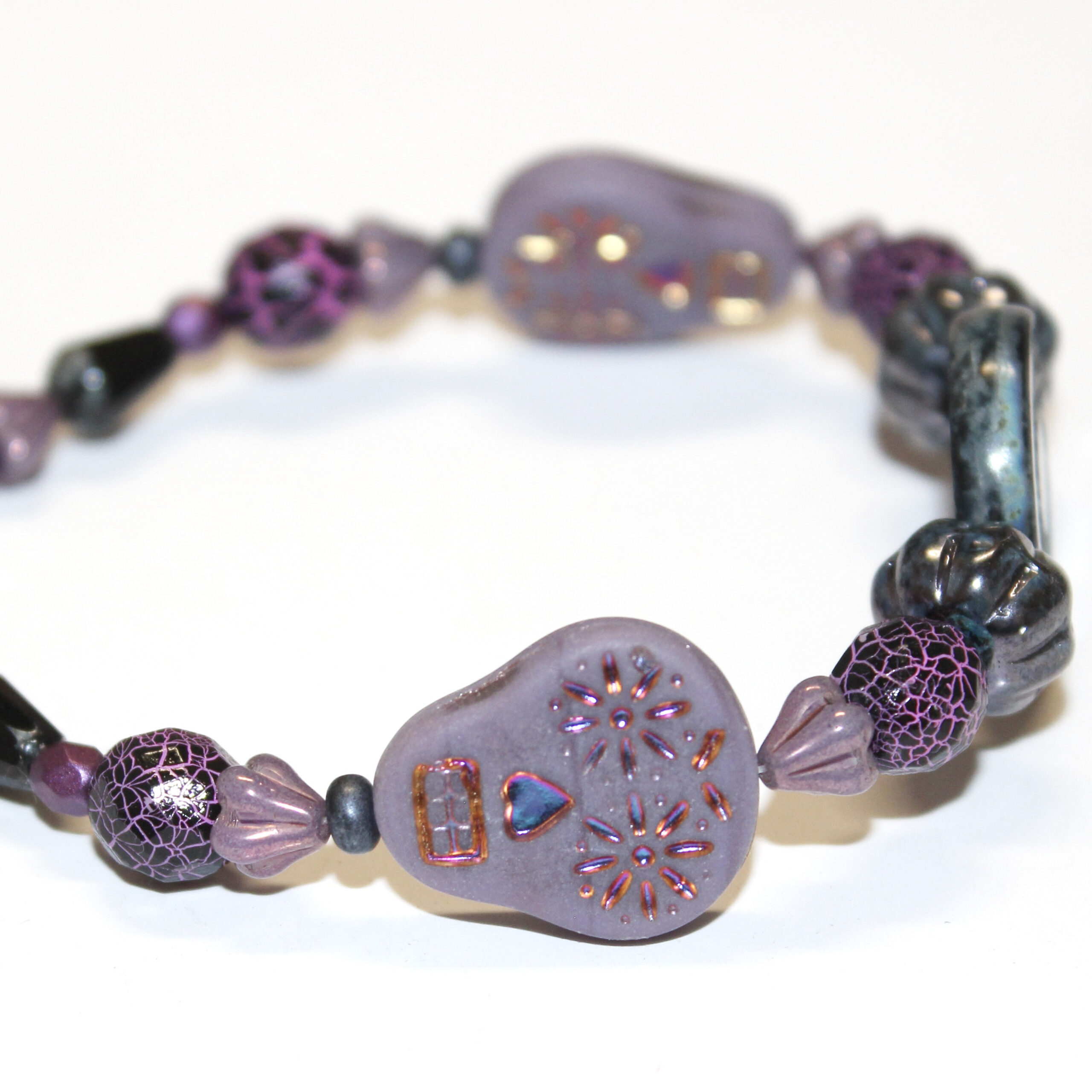 Purple Days Czech Glass Bead Mix