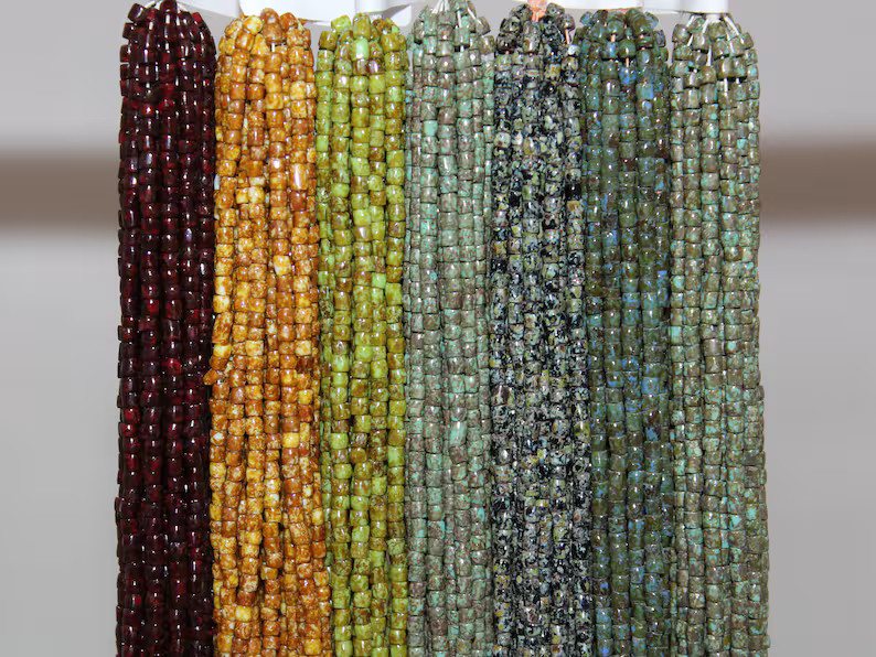 9/0 Three Cut Czech Opaque Travertine Variety Pack