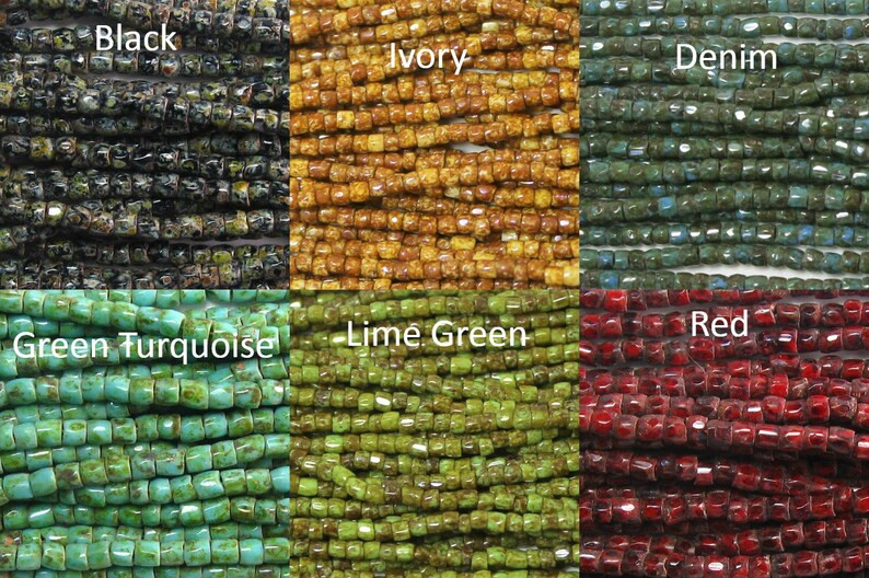 9/0 Three Cut Czech Opaque Travertine Variety Pack