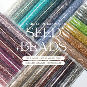 11/0 Japanese Seed Bead Shimmer Lined Ab 322 Series Variety Pack