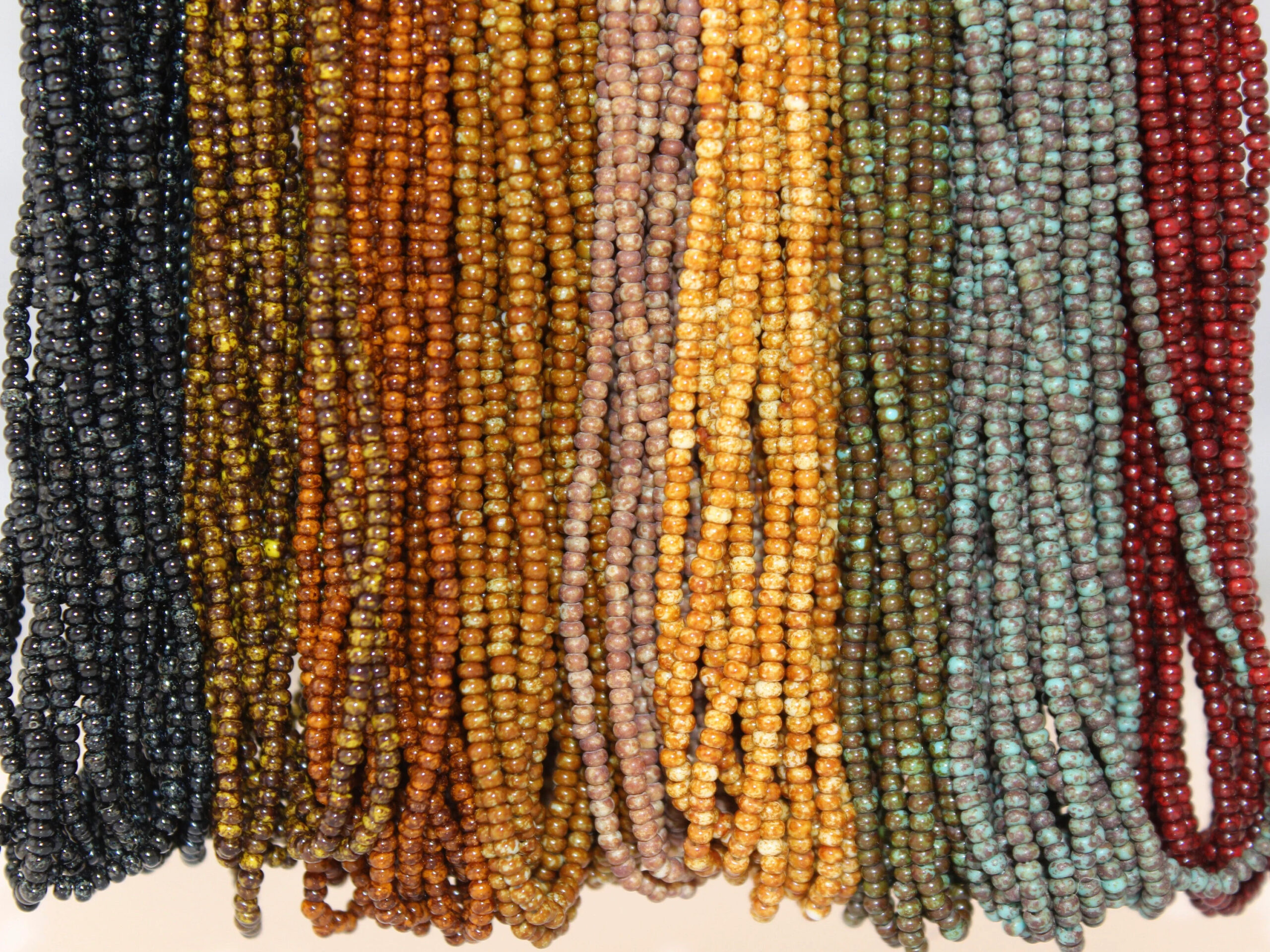 11/0 Czech Seed Bead Travertine Variety Pack