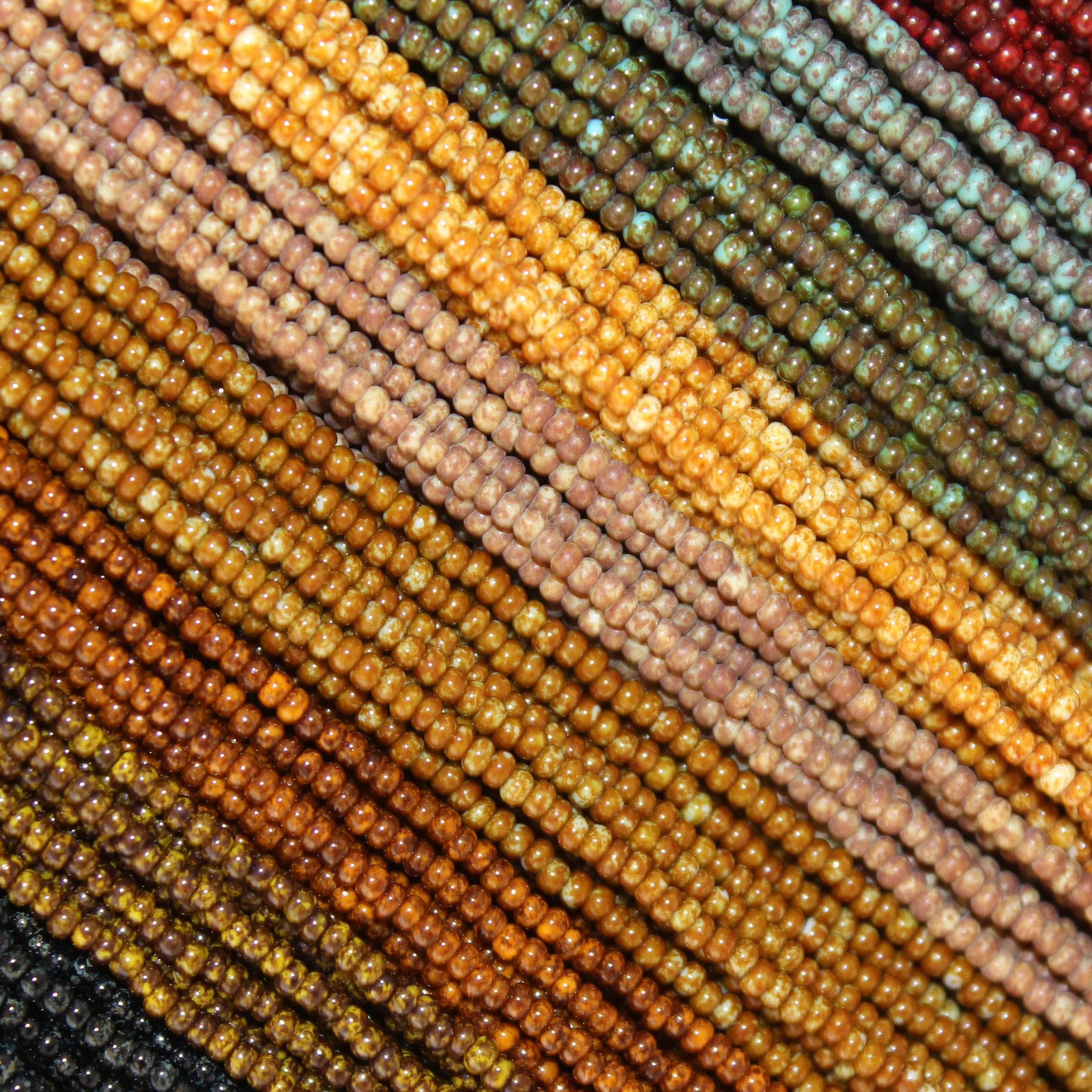 11/0 Czech Seed Bead Travertine Variety Pack