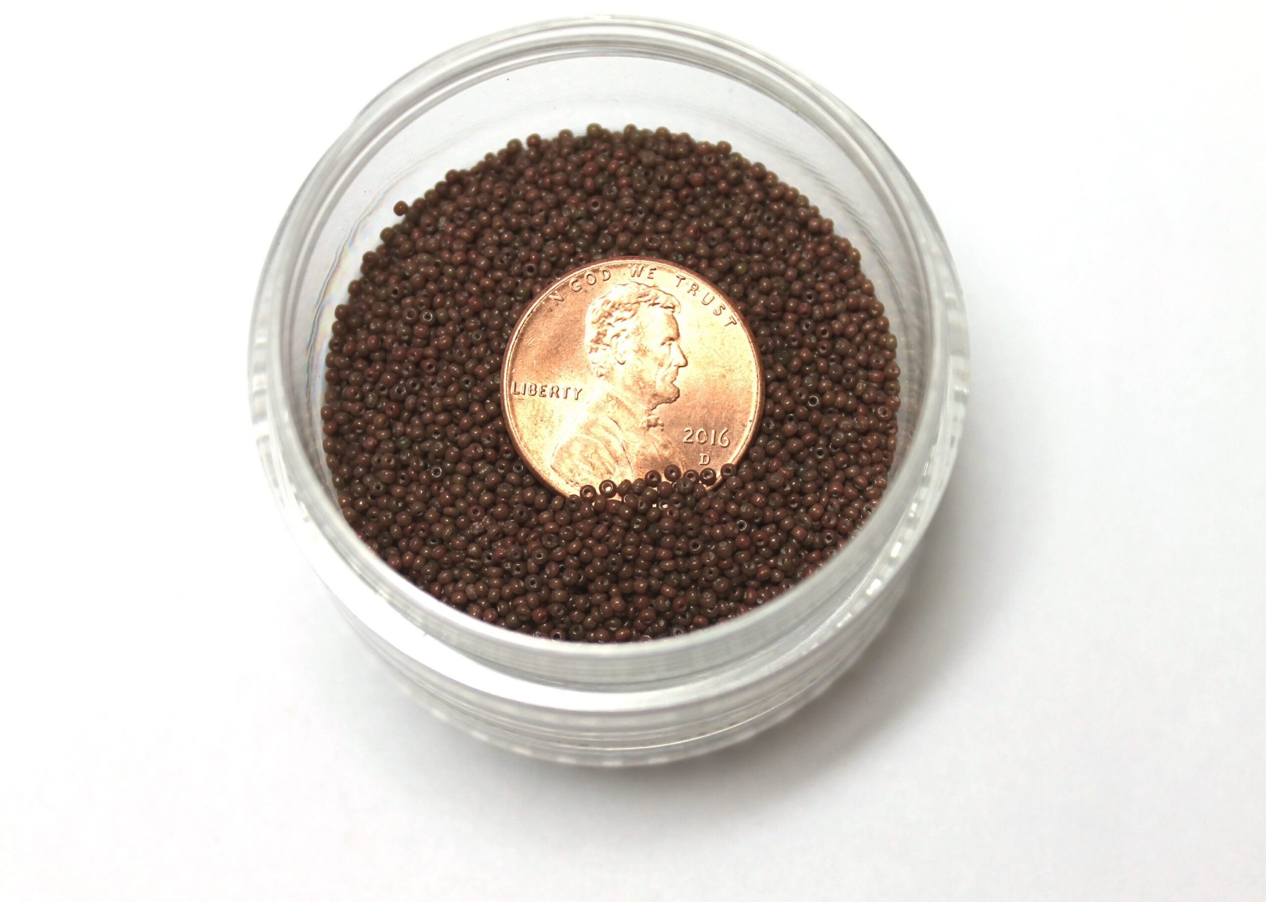 18/0 Vintage Micro Opaque Brown 15 grams