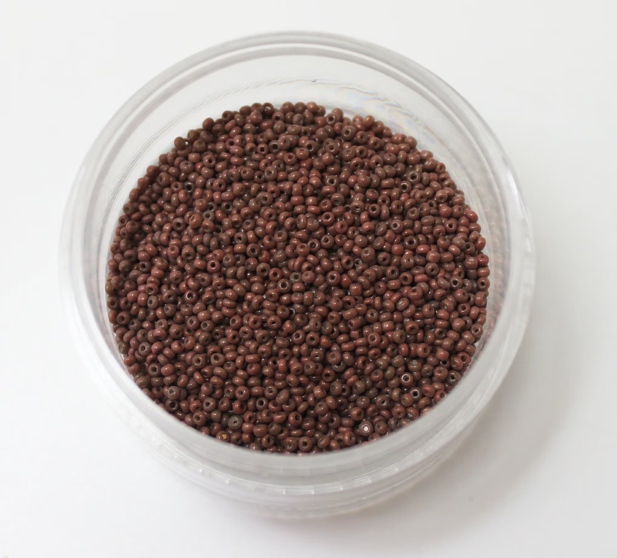 16/0 Vintage Micro Opaque Brick Brown 15 grams