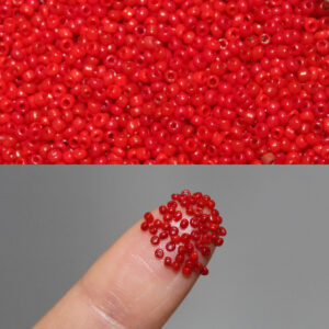 16/0 Vintage Micro Opaque Medium Dark Red 15 grams