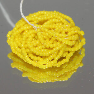 18/0 Vintage Micro Opaque Corn Yellow hank