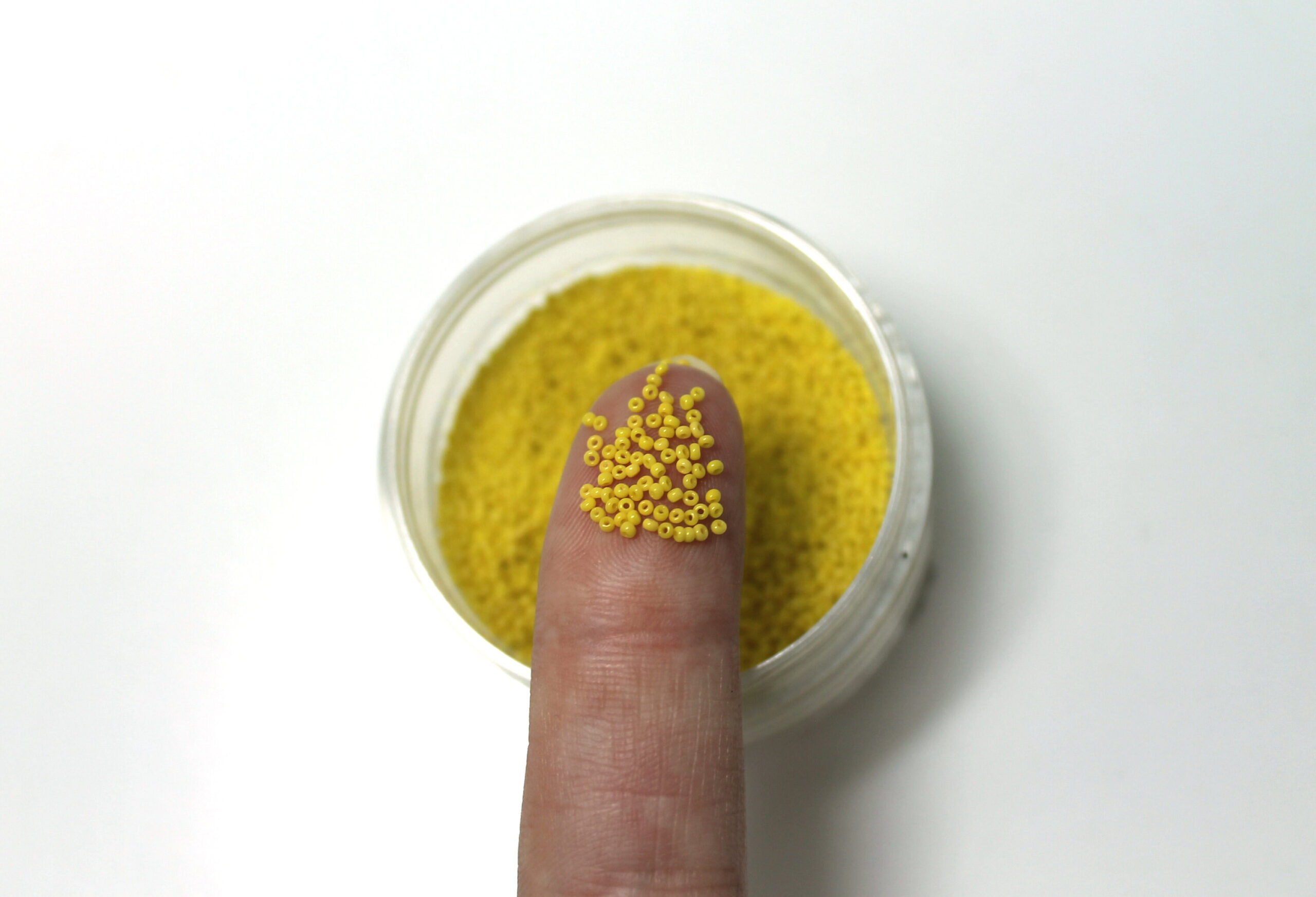 18/0 Vintage Micro Opaque Dark Yellow 15 grams