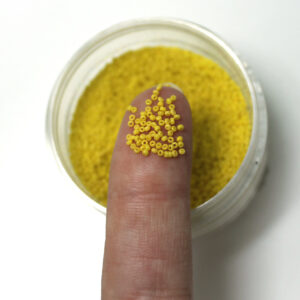 18/0 Vintage Micro Opaque Dark Yellow 15 grams