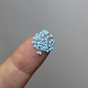 15/0 Vintage Micro Opaque Bright Baby Blue 5 grams