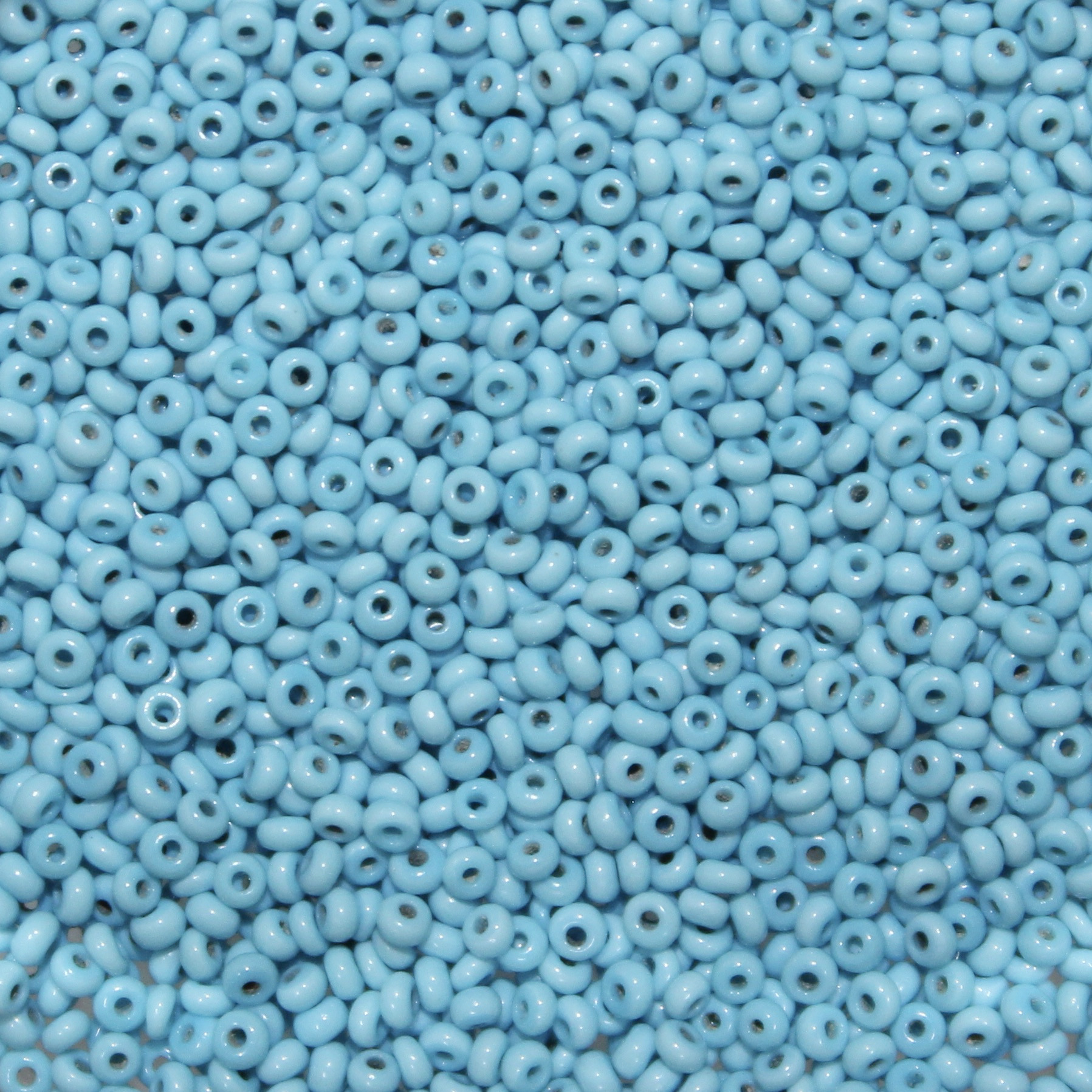 15/0 Vintage Micro Opaque Bright Baby Blue 5 grams