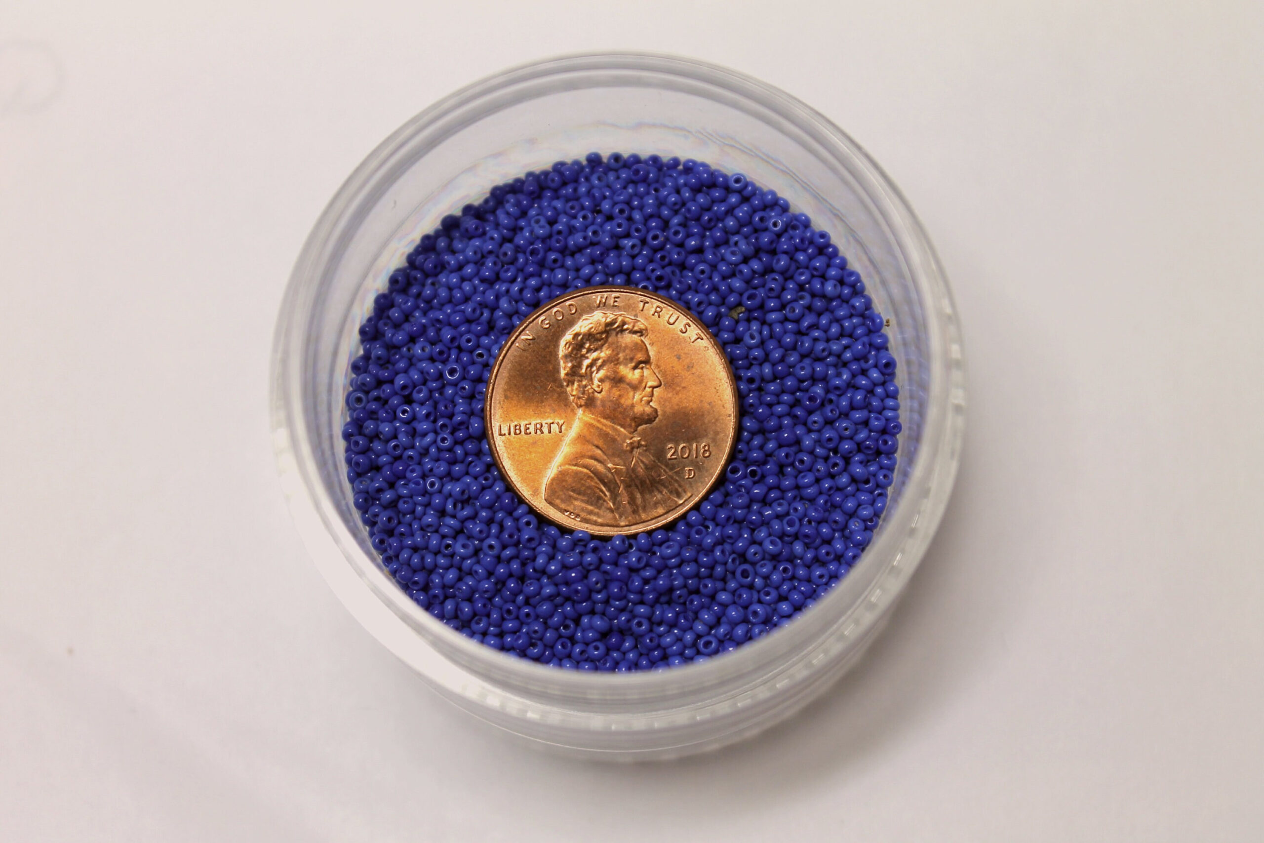 16/0 Vintage Micro Opaque Light Royal Blue 15 grams