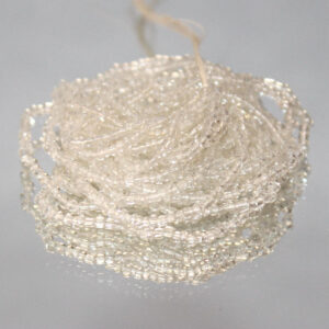 16/0 Vintage Micro Transparent Crystal hank