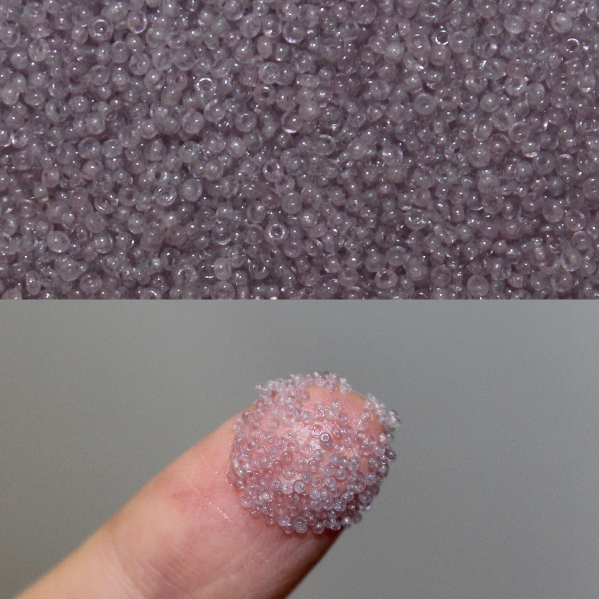 20/0 Vintage Micro Transparent Ultra Light Amethyst 5 grams