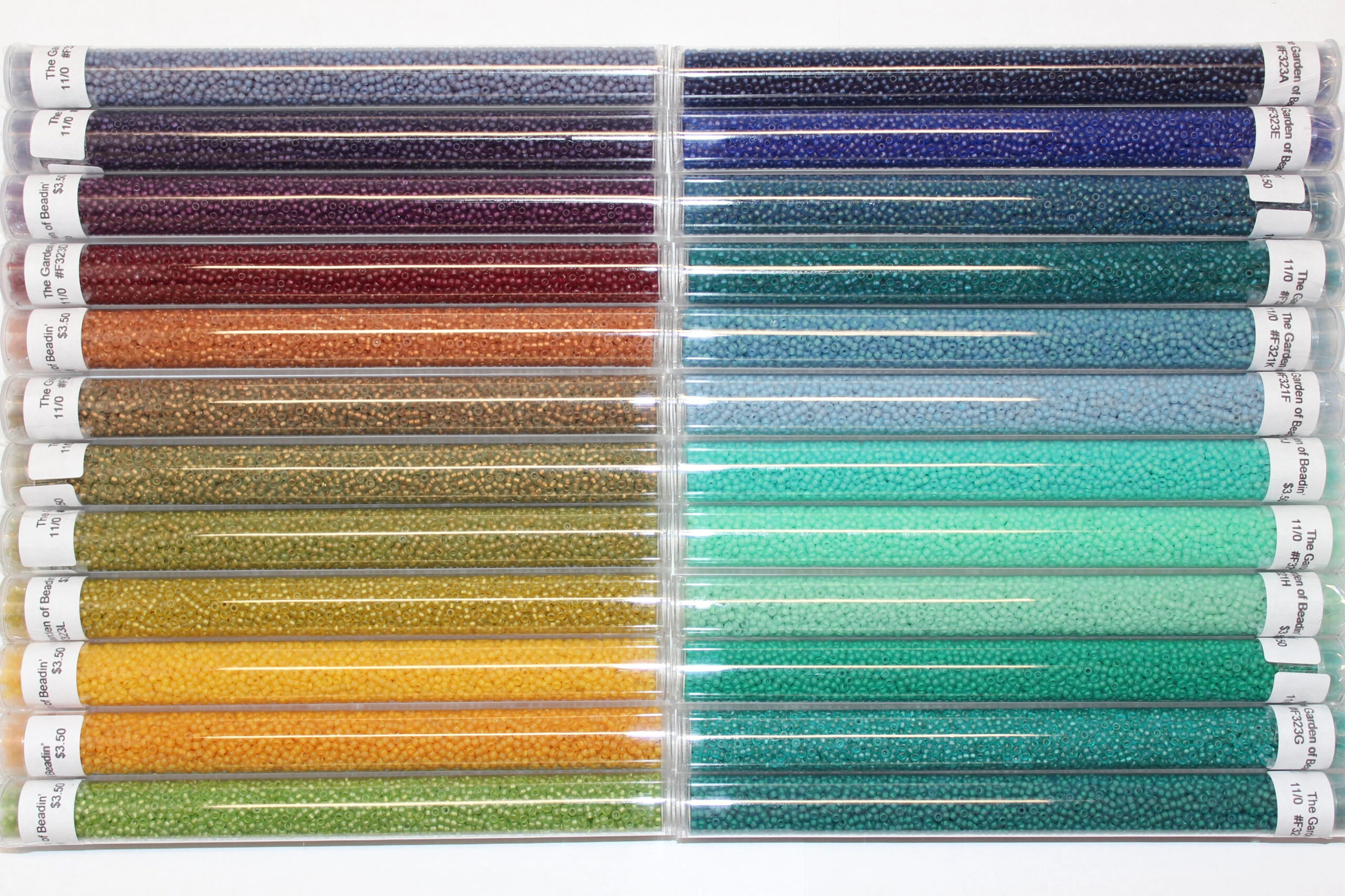 11/0 Japanese Frosted Two Tone Seed Bead Variety Pack