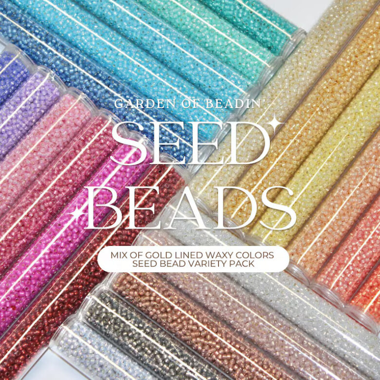11/0 Japanese Gold Lined Waxy Seed Bead Variety Pack