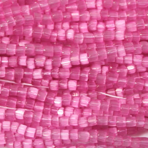 9/0 3 Cut Czech Preciosa Glass Seed Bead Pink Satin Tint