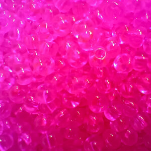 6/0 Czech Preciosa Glass Seed Bead Transparent Hot Pink