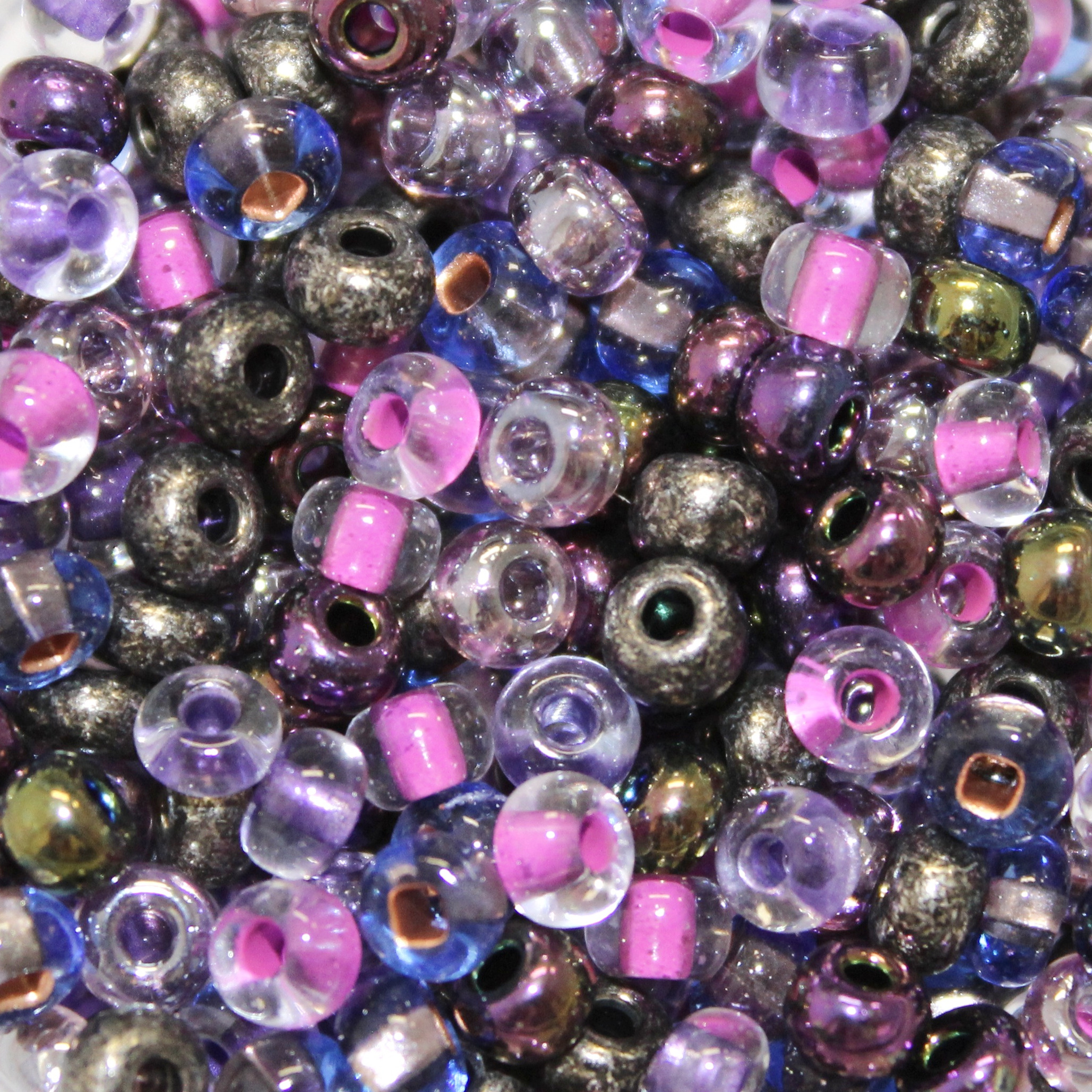 Czech Preciosa Violet Vagaries Glass Seed Bead Mix