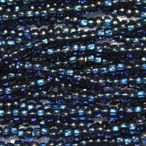 Preciosa Czech Glass Seed Bead Copper Lined Montana Blue