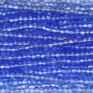 charlotte true cut glass czech seed bead transparent light sapphire blue
