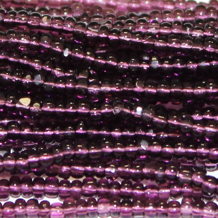 charlotte true cut glass czech seed bead transparent dark amethyst